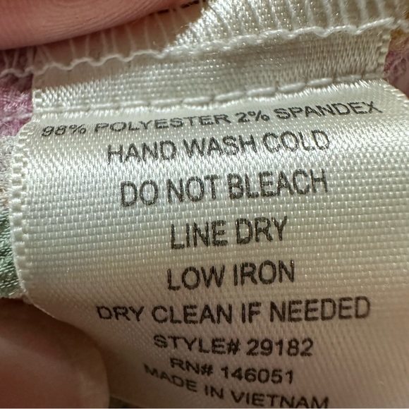 Pastel Sleeveless Top with Peplum and Tie Detail and square neckline Size L - Picture 4 of 14